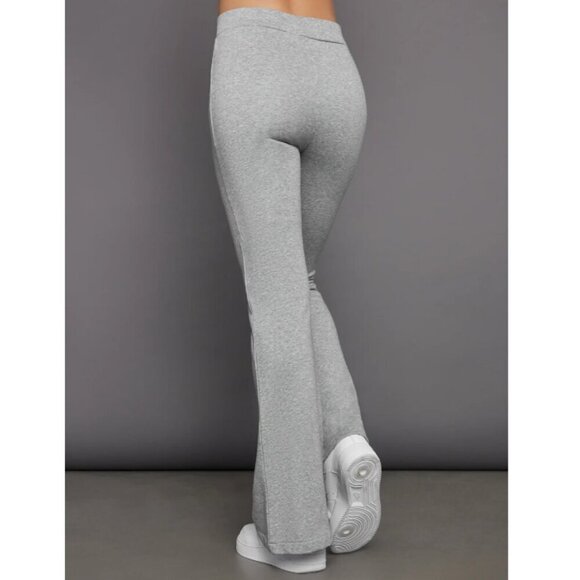 NWT Carbon38 High Rise Flare Cotton Legging Sweatpants in Heather Grey Sz M $148 - Picture 3 of 8